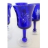 Blauw Boheemse glazen (5 stuks)